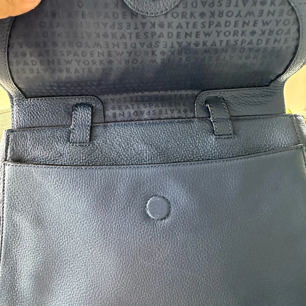 Kate Spade Pebbled Leather Purse & Wallet - Blue - Picture 3 of 12